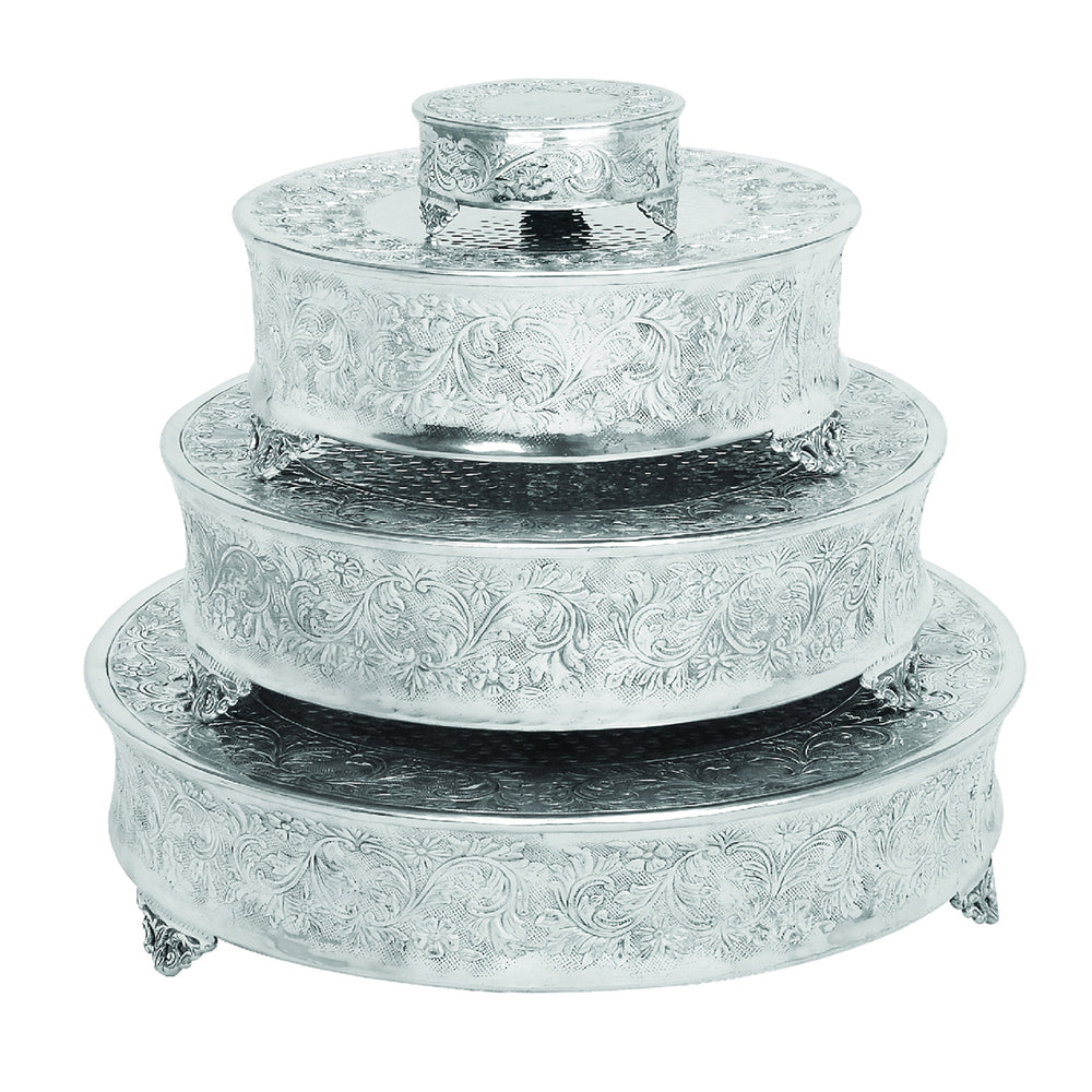 Urban Designs Event Essentials Round Wedding Cake Stands - 4-Piece Set