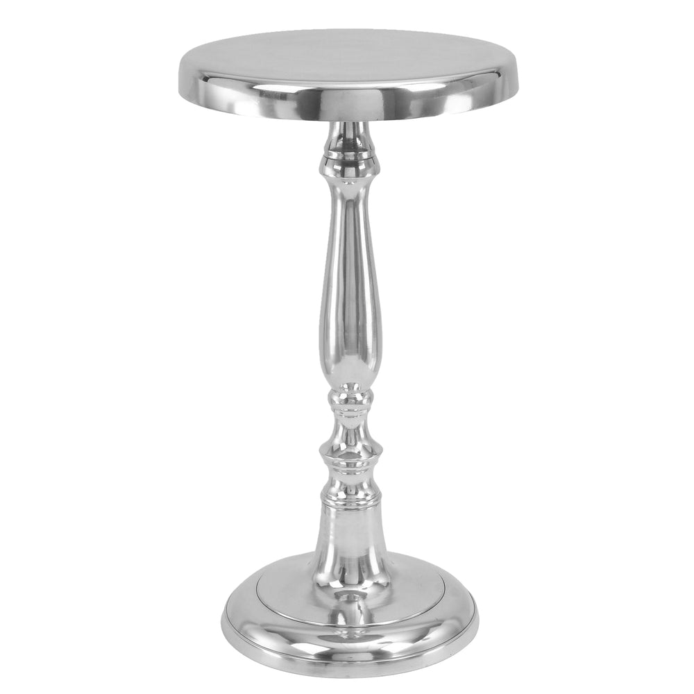 Urban Designs Michelle Aluminum Round Pedestal Accent Table