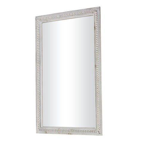 Urban Designs 48" x 28"  Whitewashed Wood Frame Wall Mirror