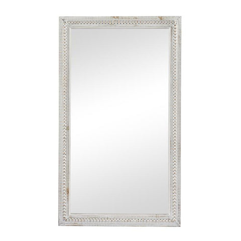 Urban Designs 48" x 28"  Whitewashed Wood Frame Wall Mirror