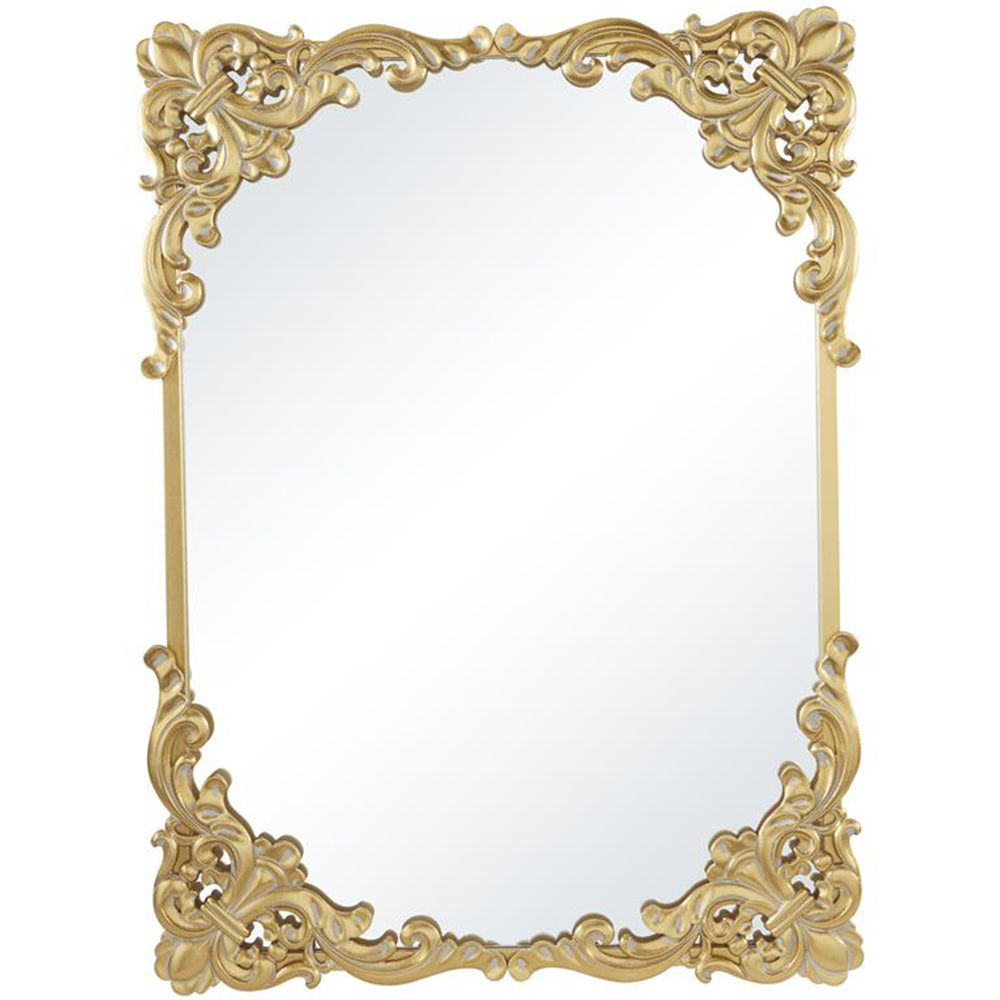 Urban Designs Venice 40" x 29" Gold Frame Rectangular Wall Mirror