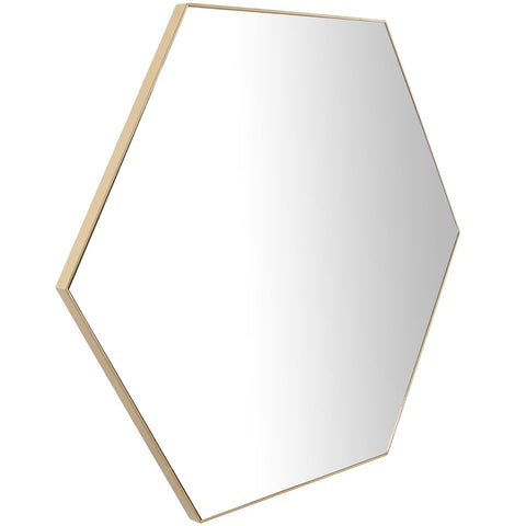 Urban Designs Harmony 40" x 35" Hexagon Shape Wall Mirror