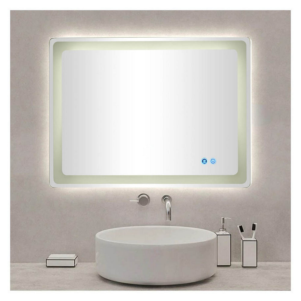 Urban Designs Glowing Beauty 32" x 24" LED Bathroom Wall Mirror with Defogger