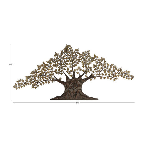 Urban Designs Tree of Harmony Large 92-inch Metal Wall Art Decor