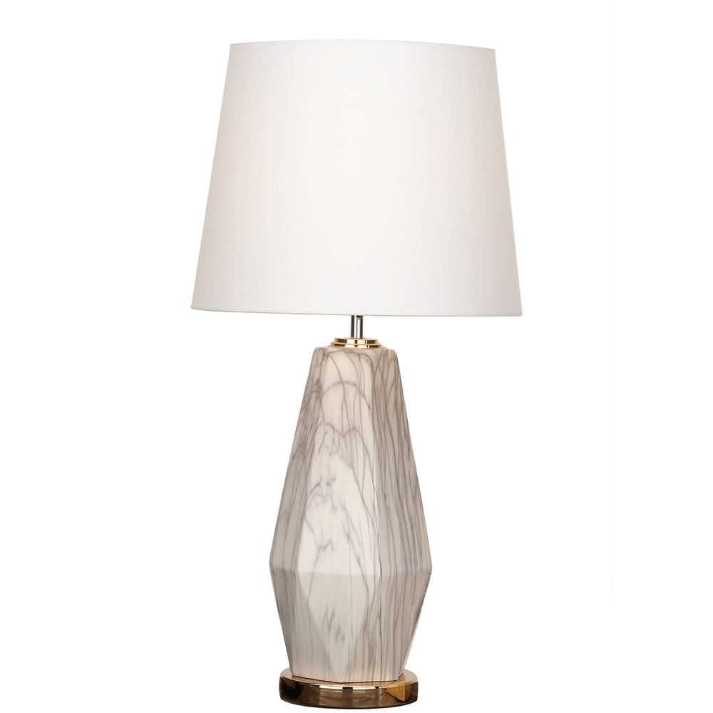 Urban Designs Claudia Glazed Ceramic Diamond Shape Table Lamp