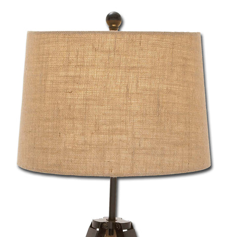 Urban Designs Weathered Wooden Tripod Table Lamps - Set of 2