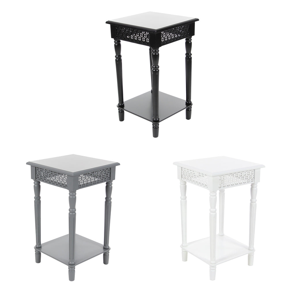 Urban Designs California Collection Wood Square Side Table