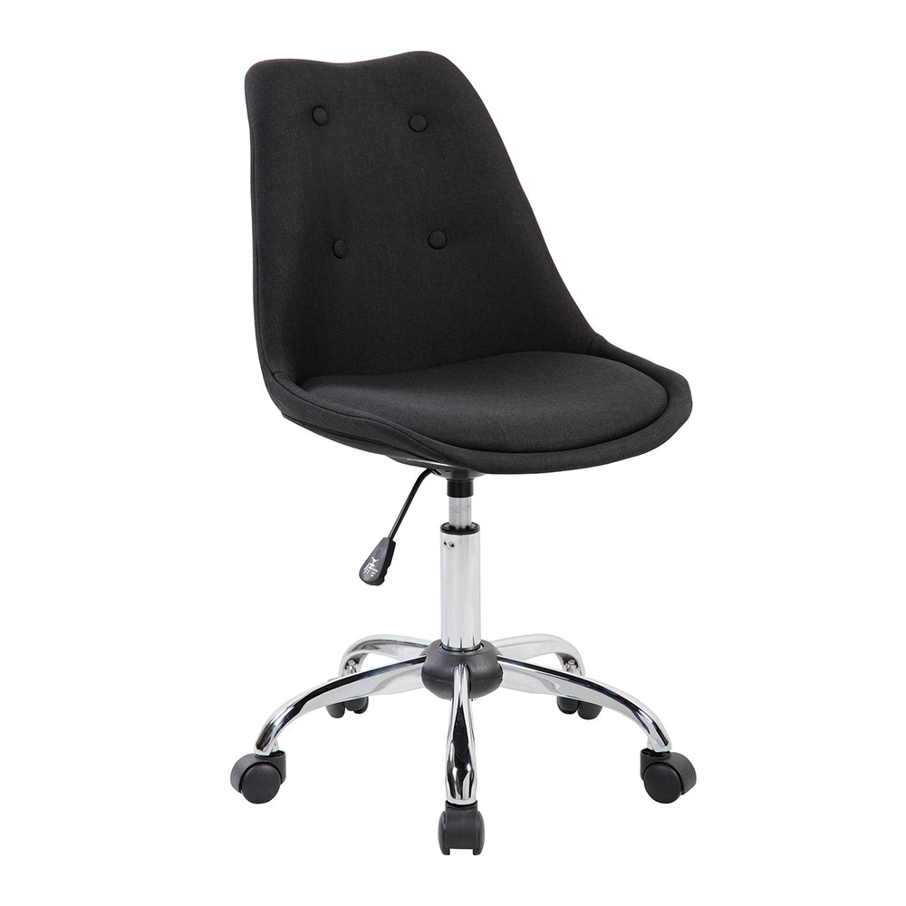 Modern Designs Armless Task Chair with Buttons - Black