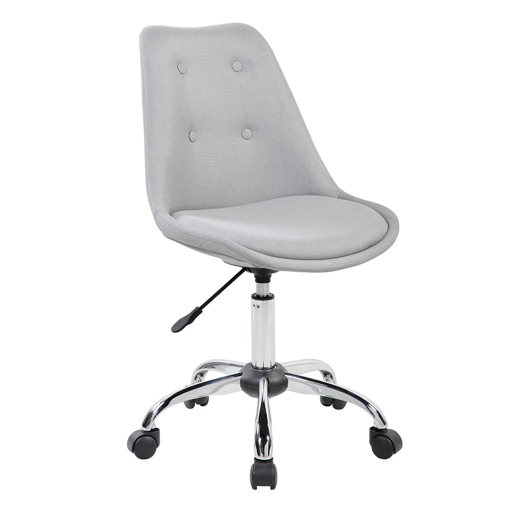 Modern Designs Armless Task Chair with Buttons - Grey