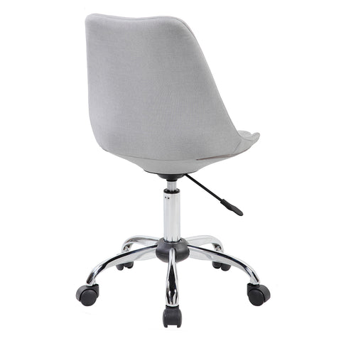 Modern Designs Armless Task Chair with Buttons - Grey