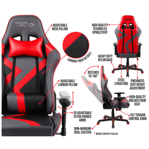 Urban Designs High Back Racer Style Office-PC Gaming Chair