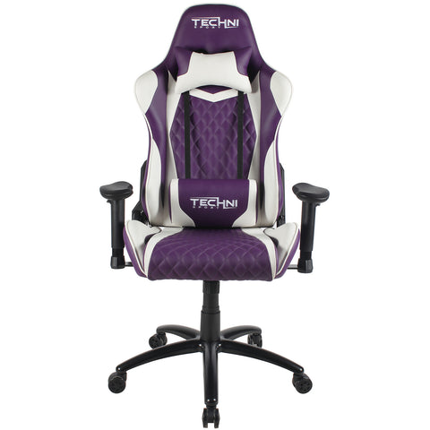 Techni Sport Home Office Racing Style PC Gaming Chair - Purple