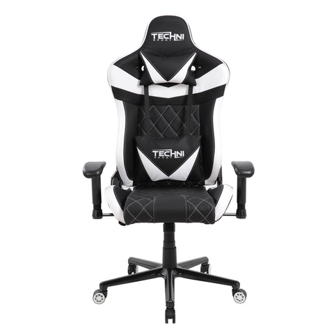 Techni Sport Home Office Racing Style PC Gaming Chair - White