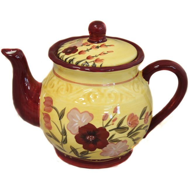 Floral Garden Collection Hand-Painted teapot