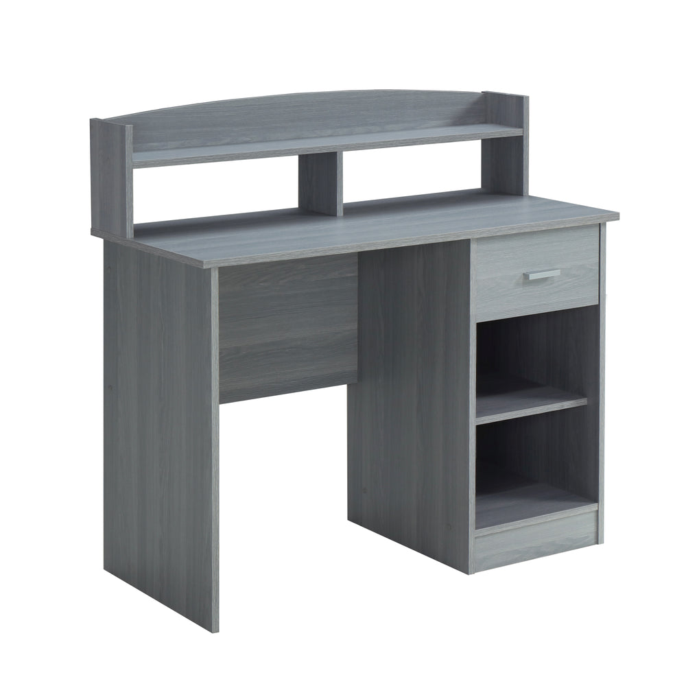 Urban Designs Office Desk with Hutch - Grey